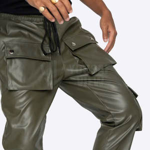 Pantalon en cuir véritable pour homme, qualité supérieure, prix abordable, léger, décontracté, taille haute - Product Image 6