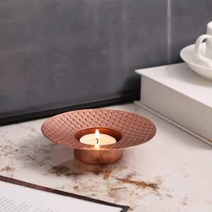 Votiva de metal para velas de candelita iluminación adecuada para bodas decoración festiva y brillo cálido - Product Image 2