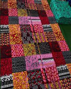 Tissu en coton imprimé wax africain et Ankara Kente Maputo pour la couture de vêtements de mode et les projets d'artisanat en ligne - Product Image 4