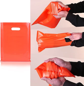 Sac à provisions de transport fourre-tout en PEHD/PE-BD impression personnalisée logo sac cosmétique de mode durable en plastique découpé transparent au détail - Product Image 3