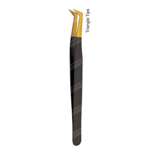 Pinzas para extensión de pestañas, triángulos finos - Product Image 4