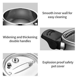 Haute Qualité 6L Facile Verrouillage Pression Canner Cocotte Minute Poli Ustensiles De Cuisine Marmite 304 En Acier Inoxydable Autocuiseur - Product Image 5