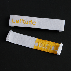 Etiquetas tejidas de ropa de mujer personalizadas de la mejor calidad, logotipo de marcas impresas hecho de algodón para ropa y ropa - Product Image 2