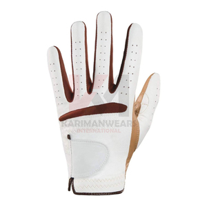 Guantes de golf, 1 par, piel de oveja, adecuados para niños y niñas, mano izquierda y derecha, tallas para niños pequeños, guantes de golf blancos, naranja y negro - Product Image 2
