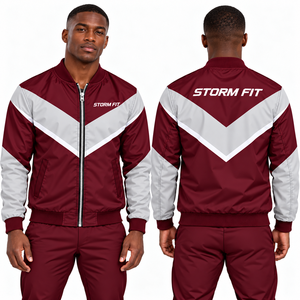 Blouson bomber en satin noir et jaune pour homme, coupe-vent, fermeture éclair, col montant, style sportif, avec design et logo personnalisés - Product Image 2