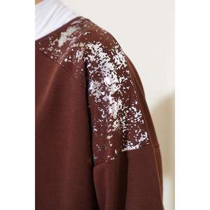 Túnica Marrón con Detalle de Aluminio - Product Image 4