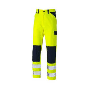 2025 Hi Vis Men's Workwear Canvas Pants Zipper <b>Fly</b> High Quality Reflective <b>Tapes</b> Breathable Mid Outdoor Vintage Work Trousers - Product Image 4