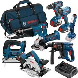 BosChs_20V ชุดคอมโบ15ชิ้นไร้สายแบบ Li-ion ขนาด6.0แอมป์อุปกรณ์สำหรับงาน P-ower