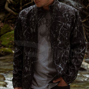 Chaqueta Softshell de Invierno para Uso en Exteriores, Cuello Alto, Chaqueta Softshell para Hombre, Chaqueta Softshell de Talla Grande - Product Image 3