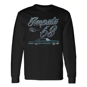 T-shirt promotionnel à manches longues Impala Low Rider Kustom Lead Sled Hot Rod Muscle Car 1963 - Product Image 2