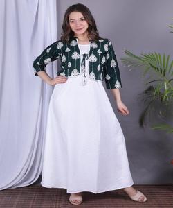 เสื้อผ้าพื้นเมืองกูจารัตการ์ทเสื้อผ้าดีไซน์เนอร์ชุดเสื้อผ้าพื้นเมือง kurti + dupatta - Product Image 2