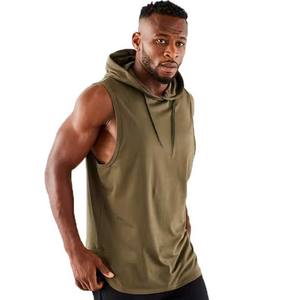 Camisetas sin mangas de algodón informales para hombre Gimnasio Fitness Joggers de talla grande Chalecos con capucha de punto Ropa de culturismo con estilo de camisas Casuales - Product Image 1