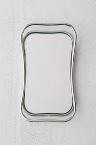 Plateau miroir rectangulaire argenté métallisé personnalisé décor simple de luxe pour maison hôtel restaurant service de table en verre de vanité de parfum - Product Image 3
