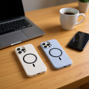 Funda de Cuero con Anillo Magnético y Protección Anticaídas para iPhone 17, Diseño Liso con Soporte para Teléfono Incluido - Product Image 3