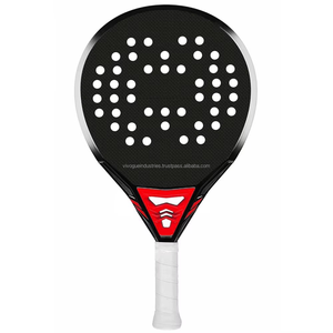 Raquette de padel portable en carbone intégral 12K avec filet en nylon, surface texturée en forme de diamant pour une utilisation professionnelle en tournoi - Product Image 4