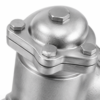 GL83H-16P CF8 PN16 Katup Flens untuk Filtrasi Pipa Industri Kimia