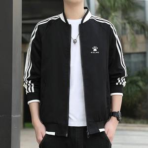 Veste rayée hommes Trench Coat 2025 printemps et automne nouveau manteau jeunesse blazer cyclisme Baseball uniforme - Product Image 2