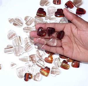 Venta al por mayor de corazones de ágata roja hechos a mano de cristal con cornalina MiNi corazón para decoración y regalos fengshui - Product Image 3