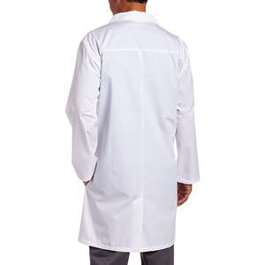Blouse de laboratoire unisexe pour le travail quotidien, respirante, blanche et fraîche, tissée, à manches longues et ajustées, vêtement de laboratoire - Product Image 5