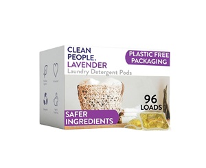 Lessives en dosettes The Clean People - Anti-taches - Lavande, lot de 96 - Product Image 1