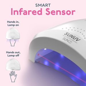 SUNone 48W Nail Salon Séchoir <span class=keywords><strong>UV</strong></span> <span class=keywords><strong>Machine</strong></span> avec 3 Minuteries Nail Gel Durcissement Rapide <span class=keywords><strong>Uv</strong></span> Led Ongles Lampe - Product Image 2