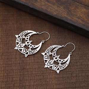 Pendientes finos de Plata de Ley 925 más vendidos, joyería de aro de diseñador de moda para mujeres y niñas, bodas étnicas de moda - Product Image 5