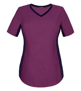 Ensembles de costumes uniformes extensibles et doux à la mode pour femmes, gommages médicaux d'infirmière, uniformes d'hôpital confortables en polyester et en spandex - Product Image 5