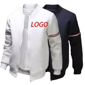 Blouson aviateur d'hiver pour hommes style High Street en cuir véritable avec col montant vente en gros de services OEM de haute qualité pour adultes - Product Image 1