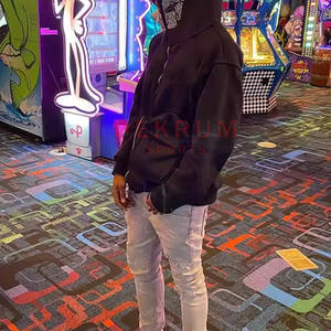 Vente en ligne Sweats à capuche en strass pour hommes personnalisés Nouvelle arrivée Sweats à capuche en strass pour hommes - Product Image 3