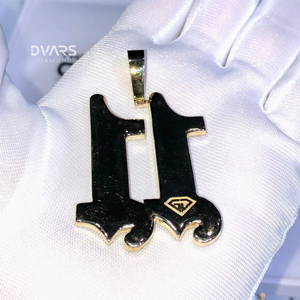 จี้เพชรโมอิสซาไนต์ VVS1 แบบคลาสสิก ชุบทอง เงินแท้ 925  งานสั่งทำ  ของขวัญวันเกิด  สำหรับทุกเพศ - Product Image 3