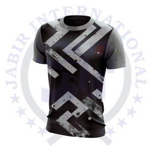 Camisetas de cuello redondo de gran tamaño con estampado en relieve de algodón 100% de alta calidad para hombre, patrón de estilo informal de verano, gran oferta, opciones de bricolaje - Product Image 5