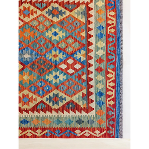 พรมกิลิมไมมาณา อัฟกานิสถาน ขนาด 203 x 150 ซม. พรมและชุดพรมแบบดั้งเดิมของชาวอัฟกัน - Product Image 6