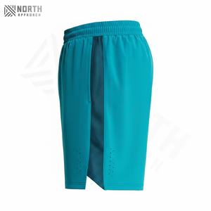 กางเกงขาสั้นลำลองผู้ชาย คุณภาพสูง ผ้าโพลีเอสเตอร์/คอตตอน แห้งเร็ว ระบายอากาศดี มีกระเป๋าข้าง รับสกรีนโลโก้ ทรงหลวม - Product Image 4