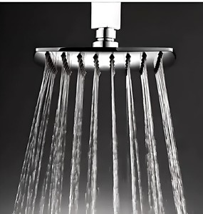 Ducha de Techo Curva de Acero Inoxidable 304 Sin Brazo |   Cabezal de ducha cuadrado para baño con acabado cromado, tamaño 4 x 4 pulgadas - Product Image 2