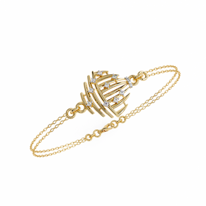 Fabulous 18K <b>Gold</b> Lab Grown Diamond Bracelet & <b>Bangle</b> - Product Image 5