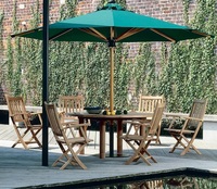 Chaise de jardin pliante en teck Matériau en bois de teck massif pour la maison et l'hôtel Chaise de salle à manger Style moderne