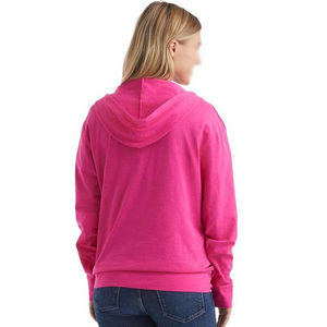 Sweat-shirt à capuche en coton léger et respirant pour femmes, design décontracté à fermeture éclair, taille plus, pour les saisons d'automne et d'été - Product Image 2