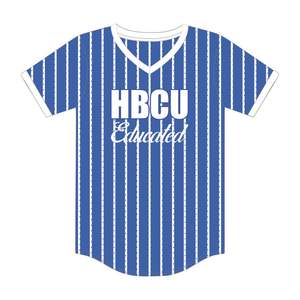 HBCU Educated <b>Blue</b> Zeta Phi Beta Pullover Baseball Jersey Chenille Embroidery Greek Sorority Divine Nine Collegiate T Shirt - Product Image 2