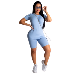 Conjuntos de fitness de Yoga de verano de alta calidad Ropa deportiva Chándal-Top Shorts Leggings disponibles a precio mayorista - Product Image 3