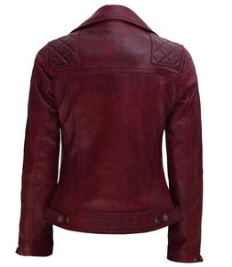 Veste en cuir pour femme, nouvelle arrivée, service OEM, col montant, imperméable, élégante, décontractée, prix raisonnable, logo sur le devant - Product Image 6