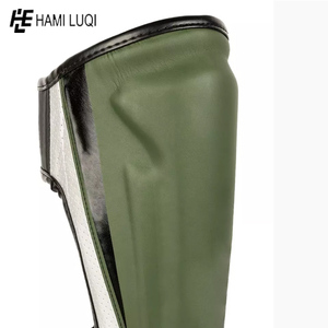 สนับแข้งสำหรับมวยไทยและมวยแผ่นหนัง PU โลโก้ออกแบบได้ตามต้องการ - Product Image 3