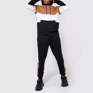 Conjunto de chándal y Sudadera con capucha para correr personalizado, chándal informal unisex, conjunto de 2 piezas, chándales, pantalones apilados, chándales con lavado ácido y cremallera - Product Image 1