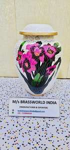 Urna Funeraria de Aluminio con Forma de Corazón, Estilo Americano, Diseño Nuevo, Capacidad de 220 Pulgadas Cúbicas, Brassworld India, Venta al por Mayor - Product Image 3