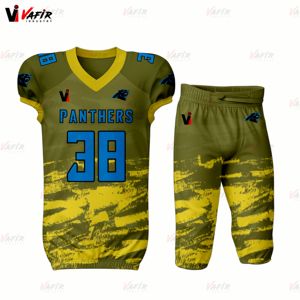 Uniforme personalizado de fútbol americano sublimado de alta calidad lleva nombres de equipos personalizados Logo uniforme de fútbol americano - Product Image 4