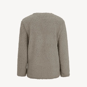 2024 nouveau meilleur vente chaud facile à porter confortable fermeture éclair Sherpa polaire veste femmes hiver Polyester personnalisé hiver polaire veste - Product Image 6