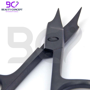 Ciseaux de manucure noirs 2026 en acier inoxydable, produit durable, lame tranchante, ciseaux de coupe professionnels pour cuticules et ongles - Product Image 4
