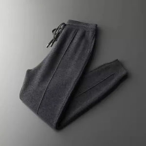 Wool Autumn and Winter New Thick Wool Zipper Pullover <b>Men's</b> Casual Sportswear Sweater and <b>Trousers</b> Autumn and - Product Image 5