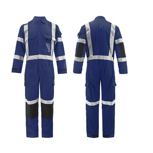 Venta al por mayor Chaleco de seguridad para hombres Ropa DE TRABAJO ANSI Clase 3 Tiras reflectantes impermeables Hi Vis Uniformes de trabajo de construcción - Product Image 1