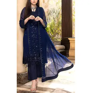 Top Branded Wedding & Party Dress For Girls Islamic Clothing Handmade Embroidered Ladies Party Dresses