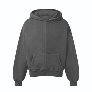 Sweat à capuche zippé uni personnalisé sweats à capuche pour hommes vente en gros de sweats à capuche zippés de qualité supérieure à bas prix 100% coton polaire - Product Image 6